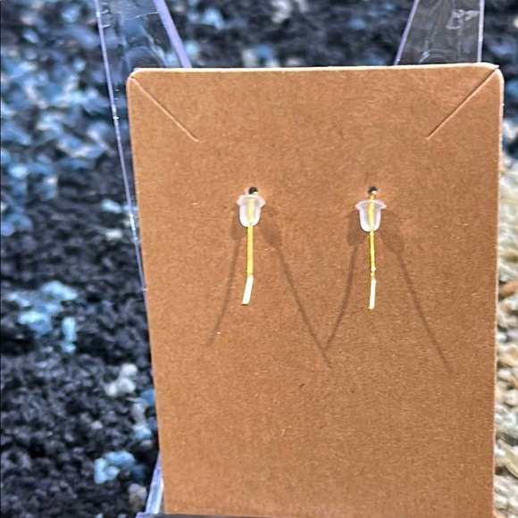 Handmade Quirky Cute Frankenstein Earrings Dangle Green & Gold NWT Halloween - Picture 3 of 4